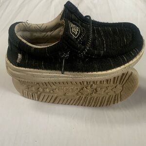 Young boys hey dude shoes